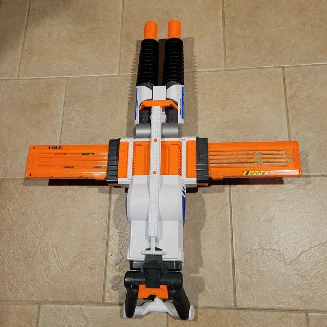 NERF GUN RHINO Fire Elite Long Extend Clip Double Mag Magazine 36 Shot