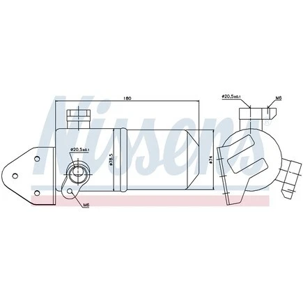 Nissens 95433 A/C Receiver Drier For Volkswagen Water