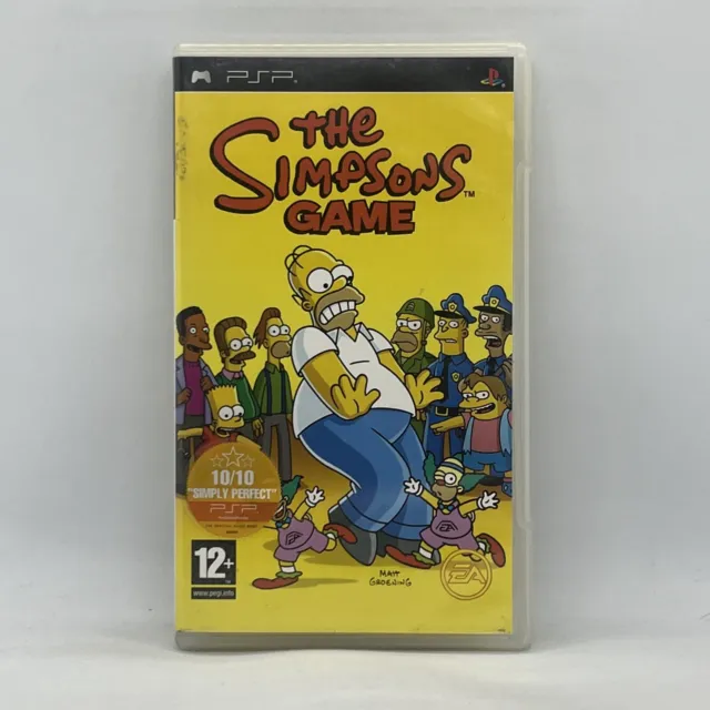 The Simpsons Game Sony PlayStation PSP Portable Video Game Free Post