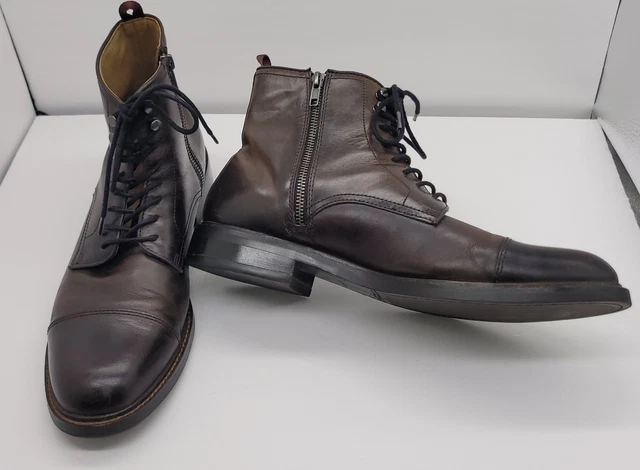 ASTON GREY BIRESSA Ankle Boots Mens 12 Dark Brown Leather  display picture 2