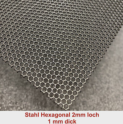 500 mm x 100 mm Aluminium Streckmetall 16 mm x 8 mm x 1,5 mm Drahtgitter NEU 