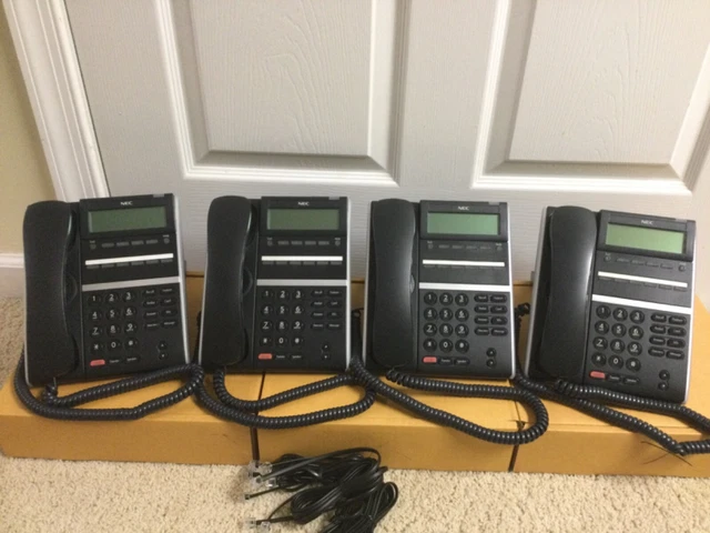Lot Of (4) Nec Dtz-6D-3 Dt400 (Bk) Business Telephone Dze(6D)W-3