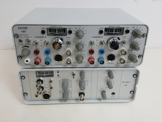 NPI EXT-02F &amp; EXT-02F/1 Extracellular Amplifiers Lab