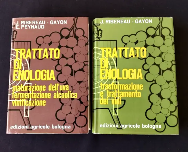 Ribereau-Gayon, Peynaud - TRATTATO DI ENOLOGIA - Edagricole 1957-1971 - OTTIMI