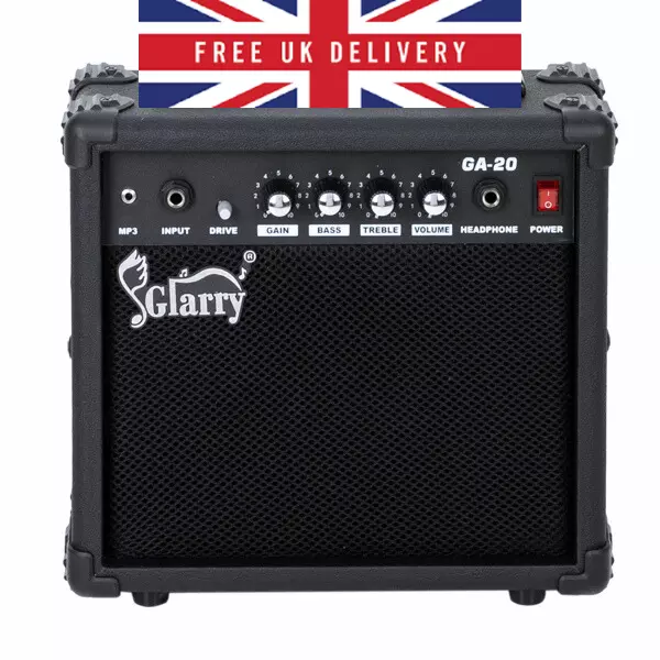 Portable 20W Electric Guitar Amplifier with Bass Sound - Amplify Your guitar