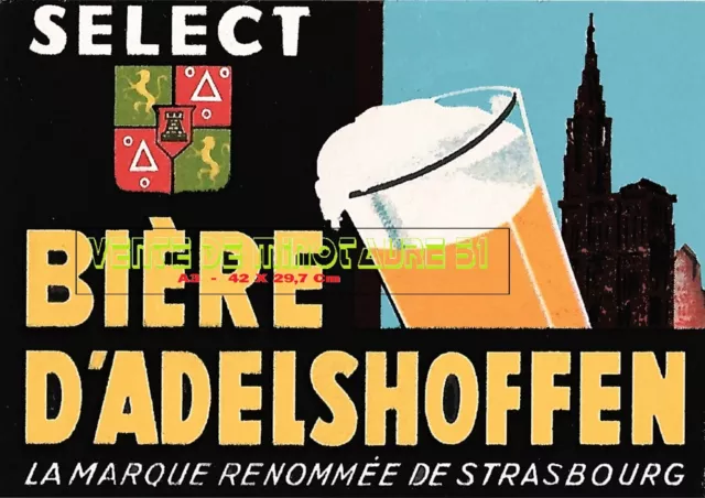 Bière Adelshoffen Strasbourg Schiltigheim 67  -  A3 plastifiée