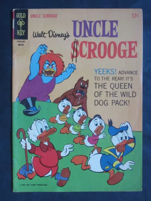 Uncle Scrooge (1953 series) #62 Gold Key 1966 Carl Barks VG/VG+