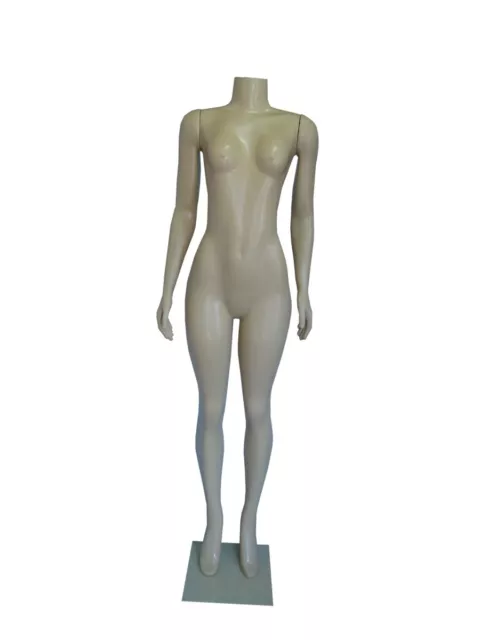 AMKO R2204B Female Headless Full Body with Arms & Square Base