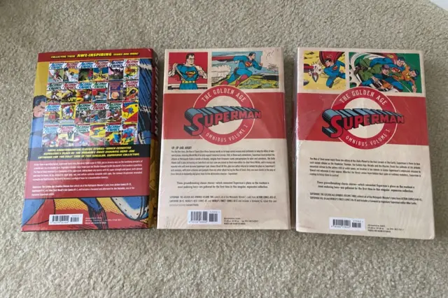 Superman The Golden Age Omnibus Volume 1-2-3 DC Comics HC Hardcover LOT SET 2