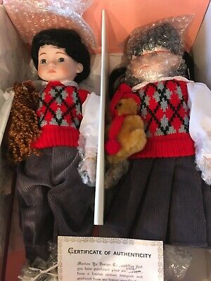 MYD Marian Yu Designs Rose and Romeo Twin Porcelain Dolls NEW