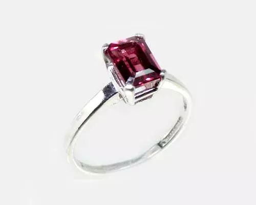 19thC Antique 1¼ct Handcrafted Norway Rhodolite Bohemian Gypsy "Cape Ruby" Ring 2
