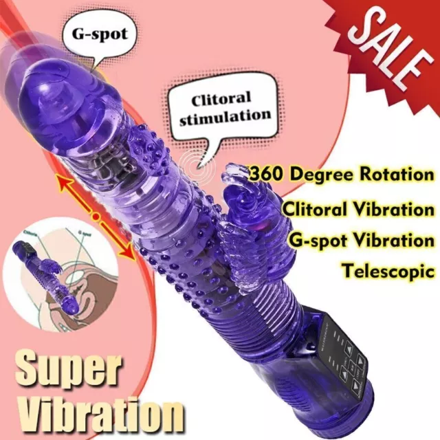 Telescopic-Vibrator-Rabbit-Rotation-Massager-Clit-G-Spot-Vibrator-Dildo-Woman