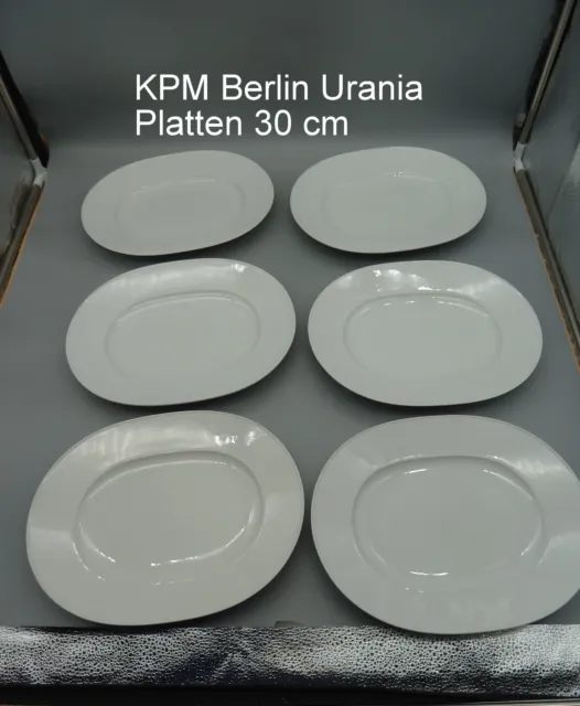 KPM BERLIN Servierplatte Platte oval URANIA weiß TOP 30x23,5cm Stückpreis 57 €