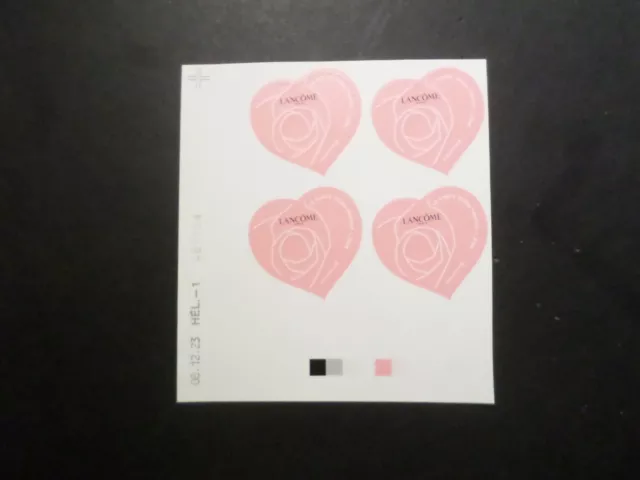 FRANCE 2024 timbres COIN DATE' COEUR LANCOME AUTOADHESIFS ST VALENTIN neuf** 20