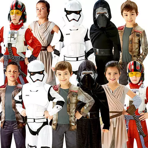 Star Wars The Force Awakens Kids Fancy Dress Boys Girls Disney Childrens Costume
