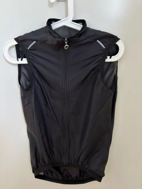 Assos Mille GT leichte Windweste Unisex, Gr. XS, schwarz