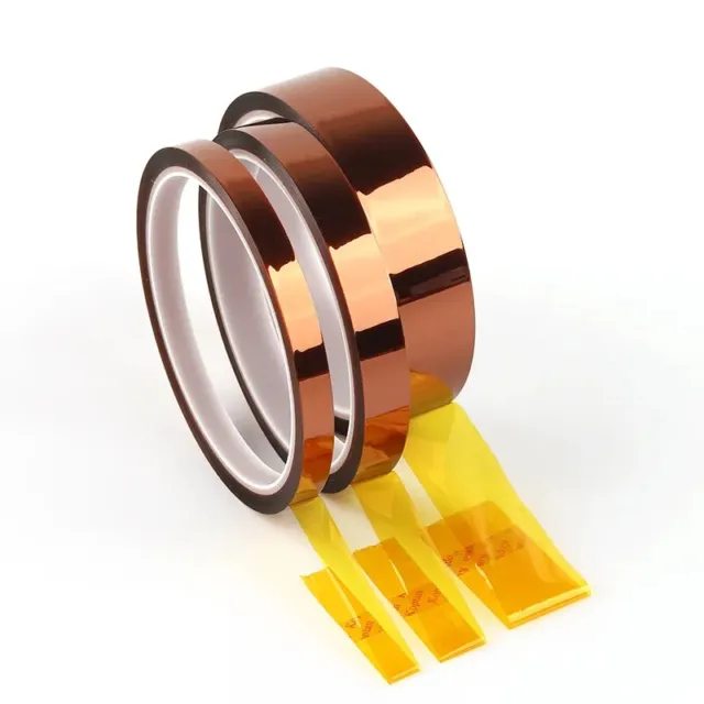 Ruban Adhésif d'Isolation Thermique 33 Mètres Kapton pour Électronique 5-30mm