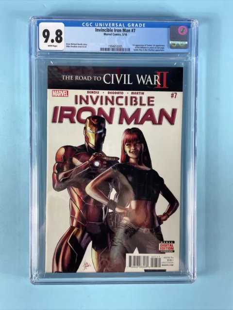 INVINCIBLE IRON MAN #7  CGC 9.8 1st RIRI WILLIAMS  IRONHEART 2016