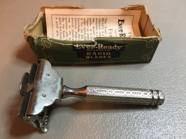 EVER-READY VINTAGE SINGLE Edge Safety Razor with box and instructions ...