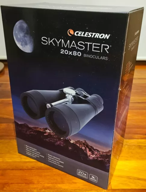 Celestron SkyMaster 20x80 Binocular Binoculars - Black - Model # 71018