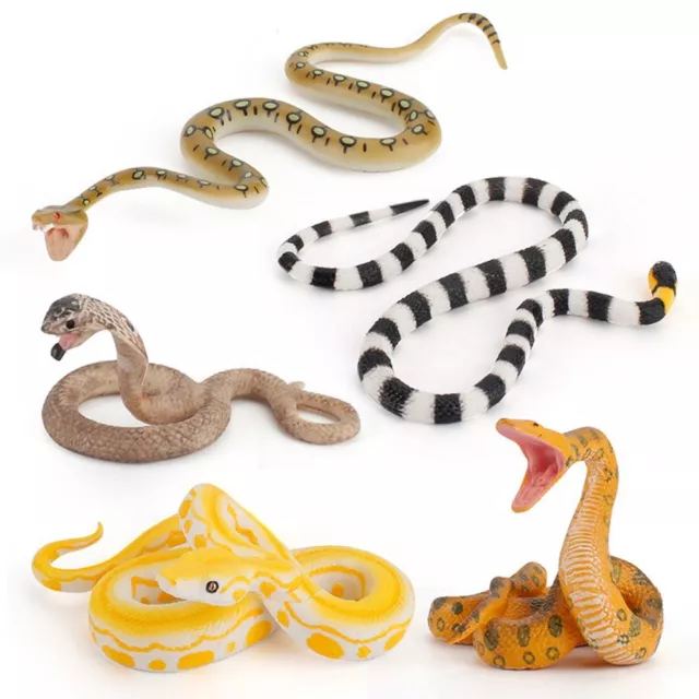 di serpente di gomma Simulazione del serpente Modello animale For Kids |Adult