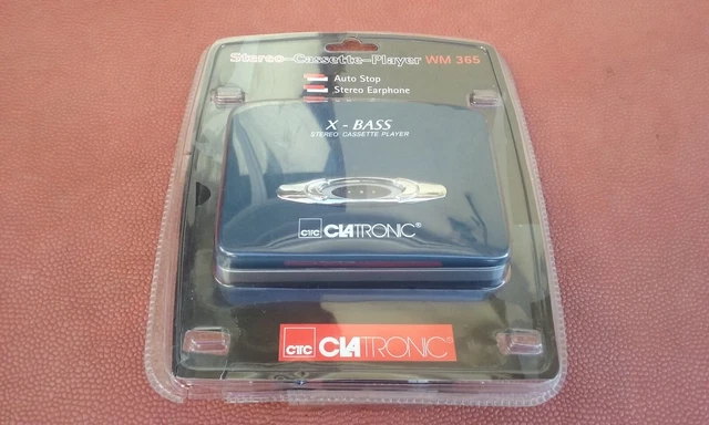 Walkman Clatronic WM 365 - Baladeur Cassette Stéréo - Bleu - Neuf