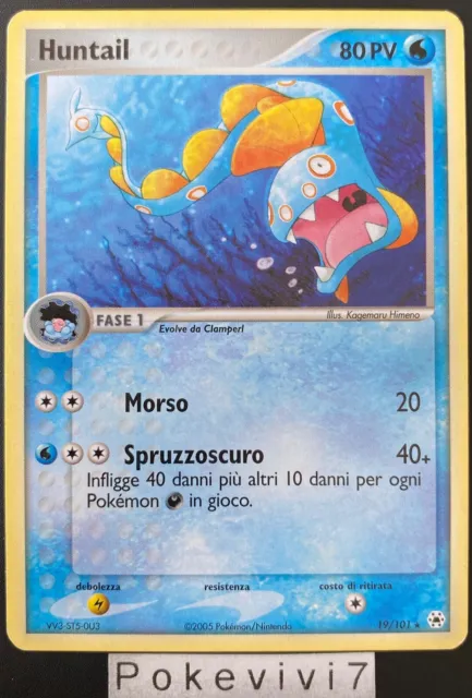 Carte Pokemon HUNTAIL 19/101 RARE Bloc EX Italien ITA