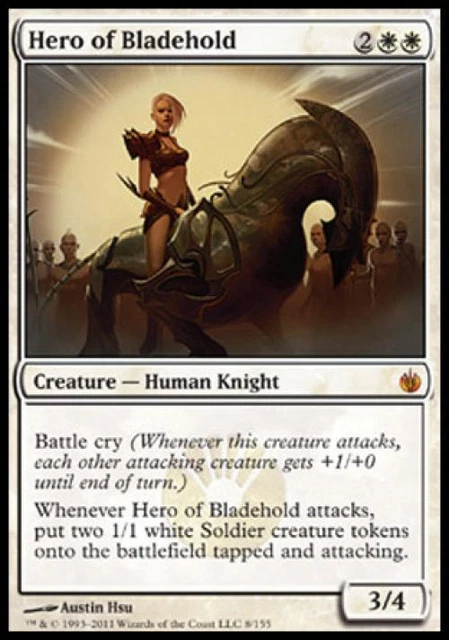 MTG Hero of Bladehold - Near Mint Normal - Mirrodin Besieged
