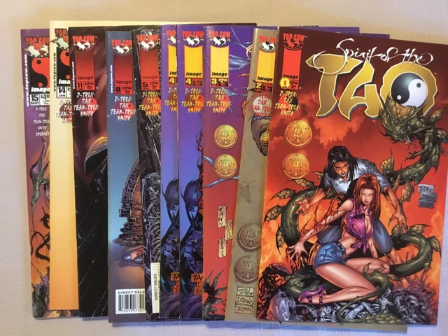 Spirit of Tao #1,2,3,4,5,8,11,14,15 (Top Cow Image Comics 1998) FN or better