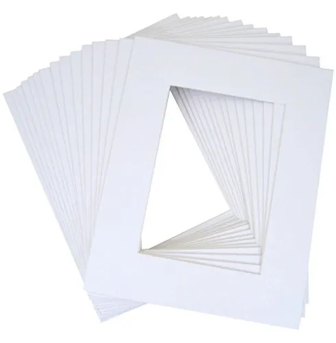 Pack of 50, 12x16 Backing Board Only for Art Photos Print Frame and More,  White
