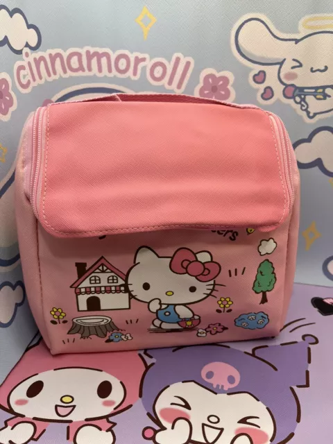 Hello Kitty Sanrio Wash Cosmetics Bag Kawaii Cute Waterproof Portable