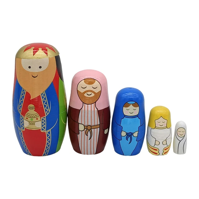 Juguete Martroschka Pulido Hágalo usted mismo Desarrollo Cerebral Muñeca Pilable Colorcht