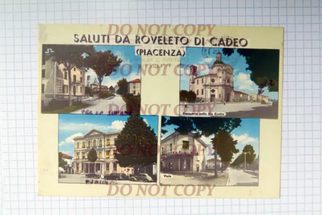 Cartolina Saluti da Roveleto di Cadeo - viagg. 1963 -ediz. LFP - rara cartolina