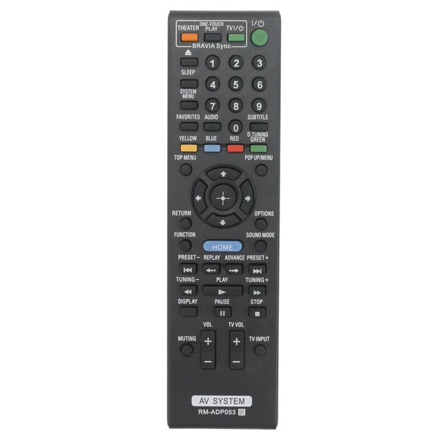 RM-ADP053 Remote Control for Sony AV System BDV-E470 BDV-E570 BDV-E77 HBDE580