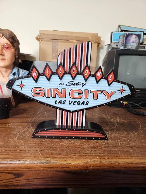 WELCOME TO SULTRY Sin City Las Vegas Vintage Fiber Optic Las Vegas