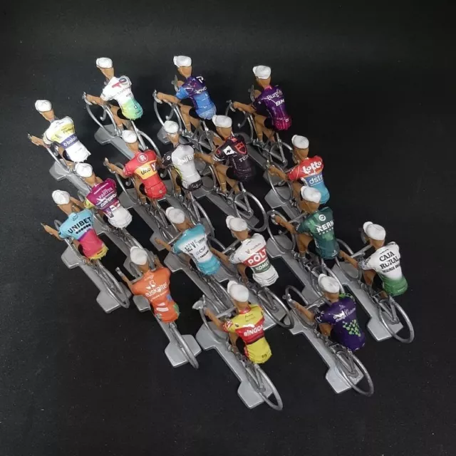 17 cyclistes miniatures Pro Teams 2024 - Tour de france Giro - Cycling figure