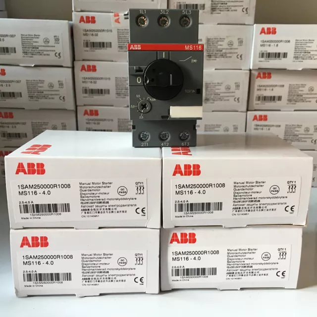 1PC ABB MS116-4 MS116-4.0 2.5-4.0A Circuit Breaker Manual Motor Starter