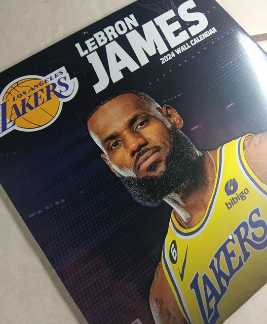 NBA LEBRON JAMES 2024 Wall Calendar SEALED Los Angeles Lakers Turner