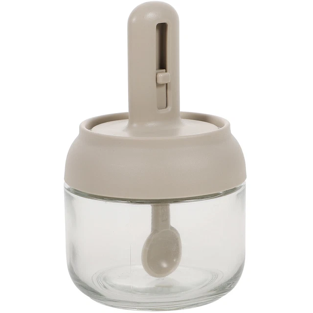 Jarro de especias multiuso para miel doméstica recipiente para especias dispensador de especias con cuchara