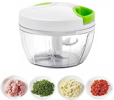 Tritaverdure Tritatutto Manuale 170ML Frutta/Aglio/Cipolle/Pesto/Insalata di Cavolo/Carota Tagliaverdure da Cucina per Sminuzzare/Affettare/Miscelare Alimenti 