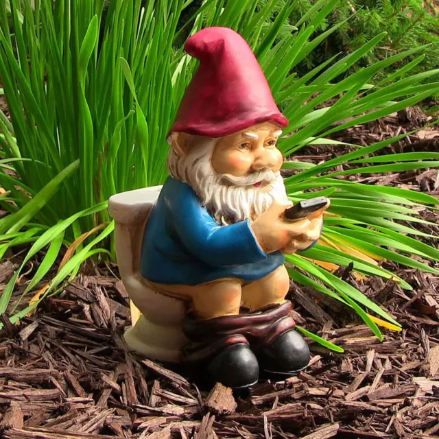 Funny Garden Gnome Statue Resin Home Lawn Ornament Figure Sculpture Decor