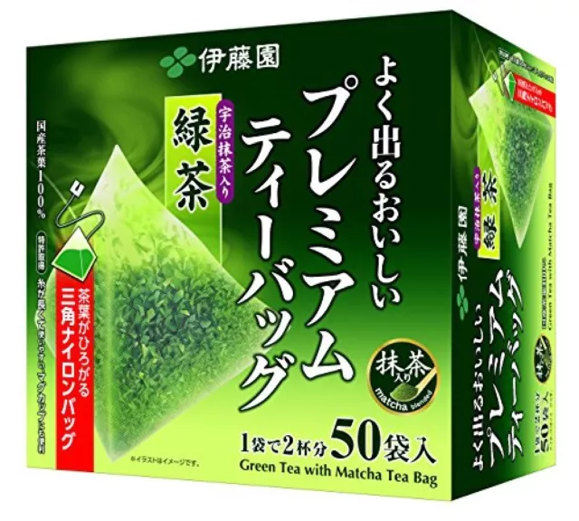 Itoen Ryokucha Green Tea Matcha Blend Premium Bag Ocha Pack of 50 Fresh One!