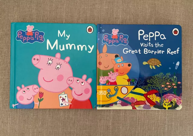 Peppa Pig Two Book Lot Good Condition Hard Cover Free Postage Penguin