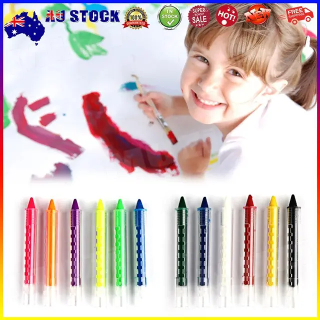 6 Colours Light Paint Pen Eco-friendly DIY Body Makeup Pen Creative Makeup Props
