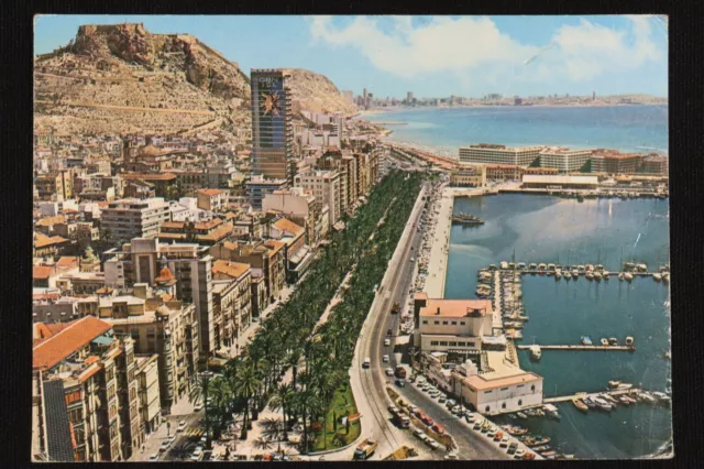 Postal Alicante vista parcial A color 140 Alicante postcard partial view. Colour