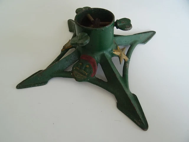ancien pied de sapin en fonte art populaire noel old christmas tree