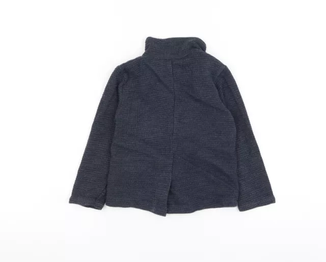 Zara Jungen blau Baumwolle Strickjacke Pullover Größe 18-24 Monate Knopf 2