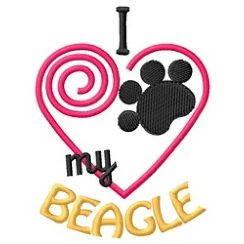 I "Heart" My Beagle Sweatshirt 1310-2 Sizes S - XXL
