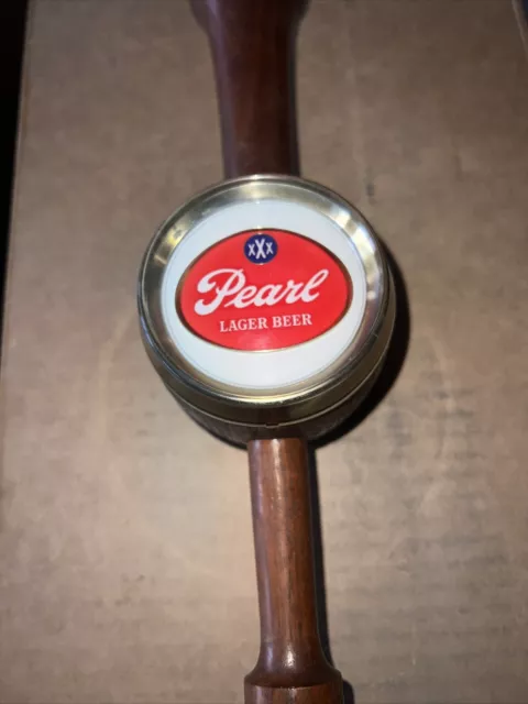 Vintage XXX Pearl Lager Beer Barrel Tap Handle Keg