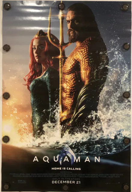 AQUAMAN Original 27" X 40" DS/Rolled Movie Poster - 2018 - DC